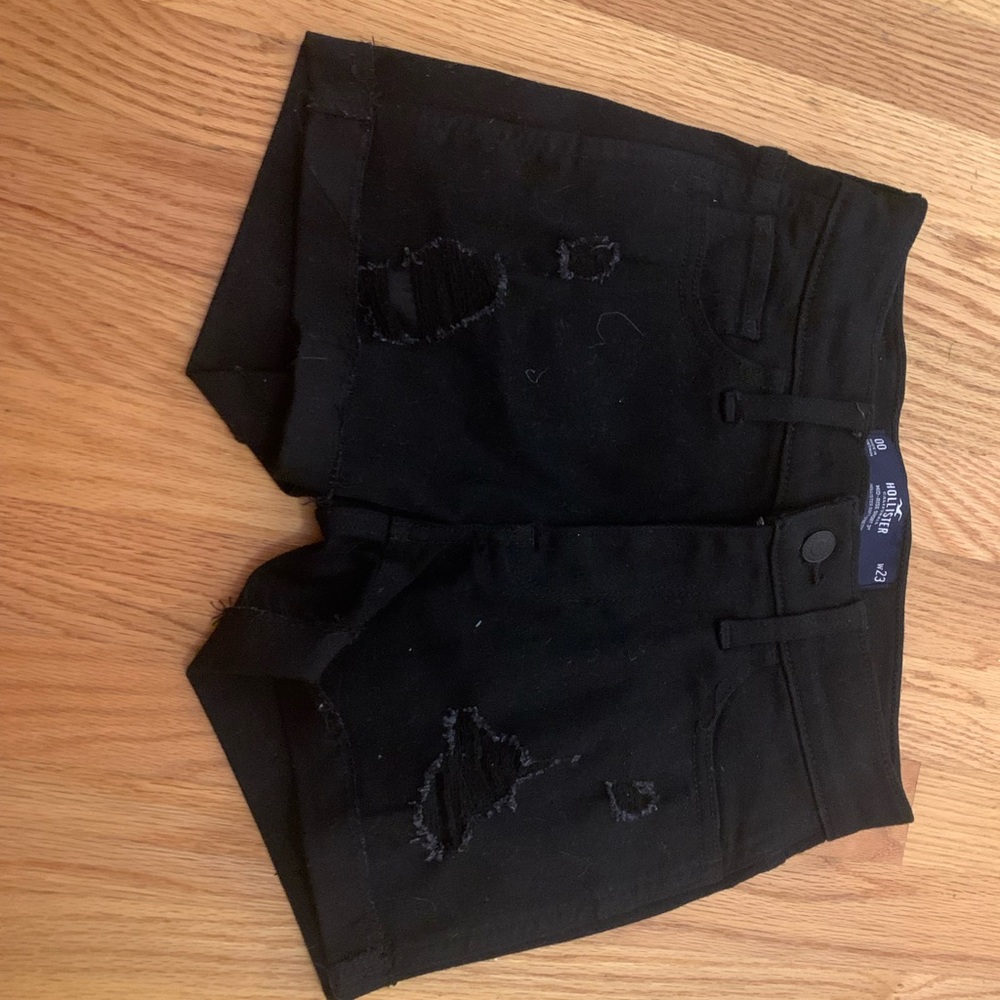 black jean shorts size 23